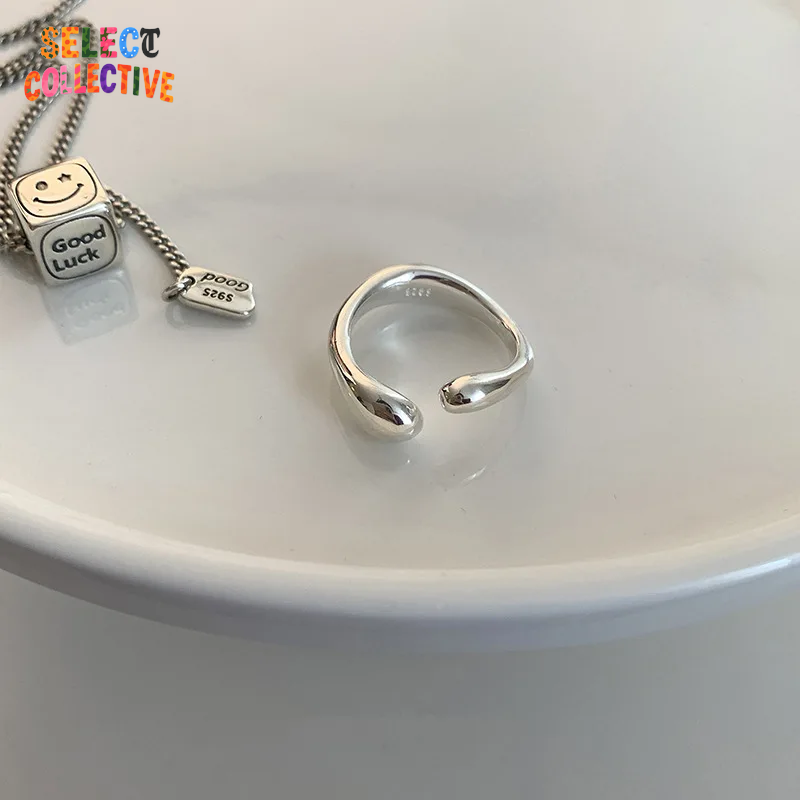 💎925 Sterling Silver Strip Ring ✧ Thai Vintage Patina | Hip-Hop Unisex Band, Stackable Couples Jewelry 🎁