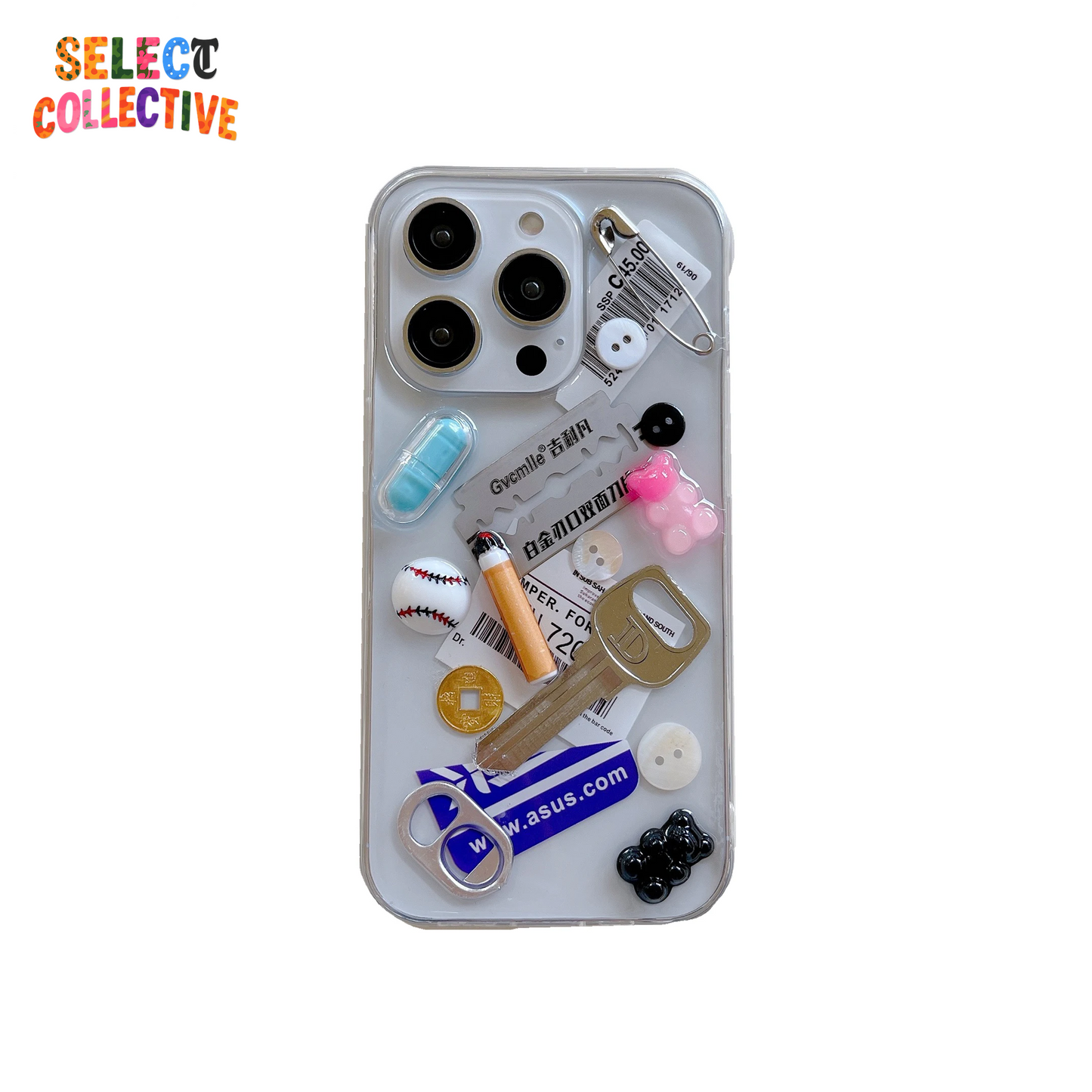 Chaotic 3D Smoke & Blade Phone Case 🔥📱 | Junk-Core Party Cover for iPhone
