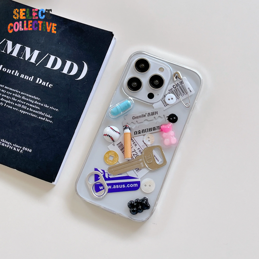 Chaotic 3D Smoke & Blade Phone Case 🔥📱 | Junk-Core Party Cover for iPhone