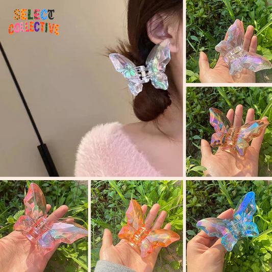 Butterfly Hair Claw Clip 🦋 | Chic Acrylic Hair Accessory for Women & Girls |