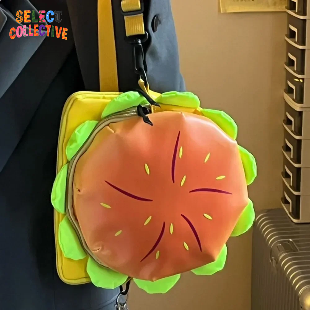 🍔🔥 Burger Backpack – Cheeseburger Daypack for Bold Fits & Big Appetites 🎒