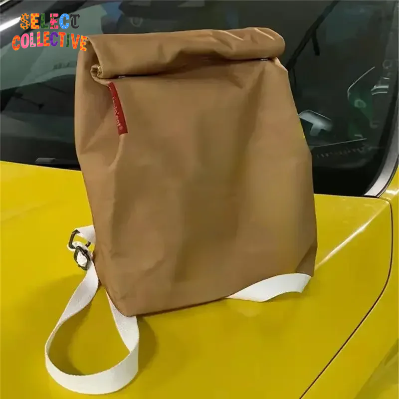 🤎📦 Paper Bag Backpack – Anime Cartoon Parody Schoolbag 🎒✨