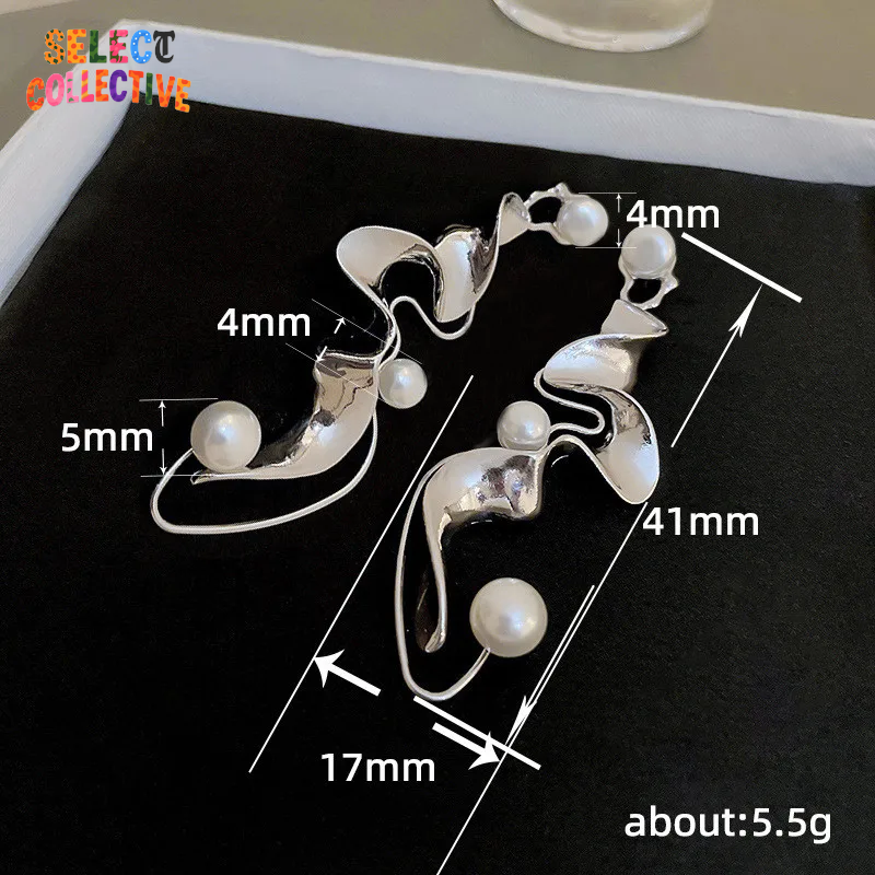 π 925 Sterling Silver Weave Drops β§ Irregular Dangle Earrings π Minimal Y2K Statement | Hypoallergenic Gift for Her πβ
