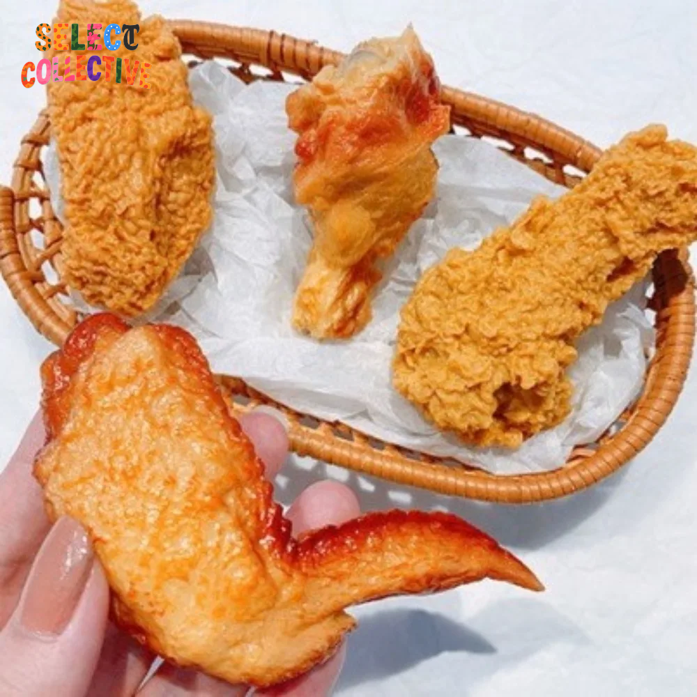 🍟🍗 Fast Food Hair Clips – French Fries & Chicken Wing Pins for Bold Looks 🔥✨