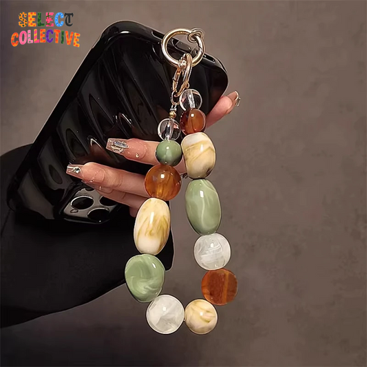 ✨🌙Spiritual Beaded Phone Strap 📱 | Colorful Crystal Beaded Lanyard 🔮🧘♀️| Cute Charm for Phone, Keychain, Bags 🎀