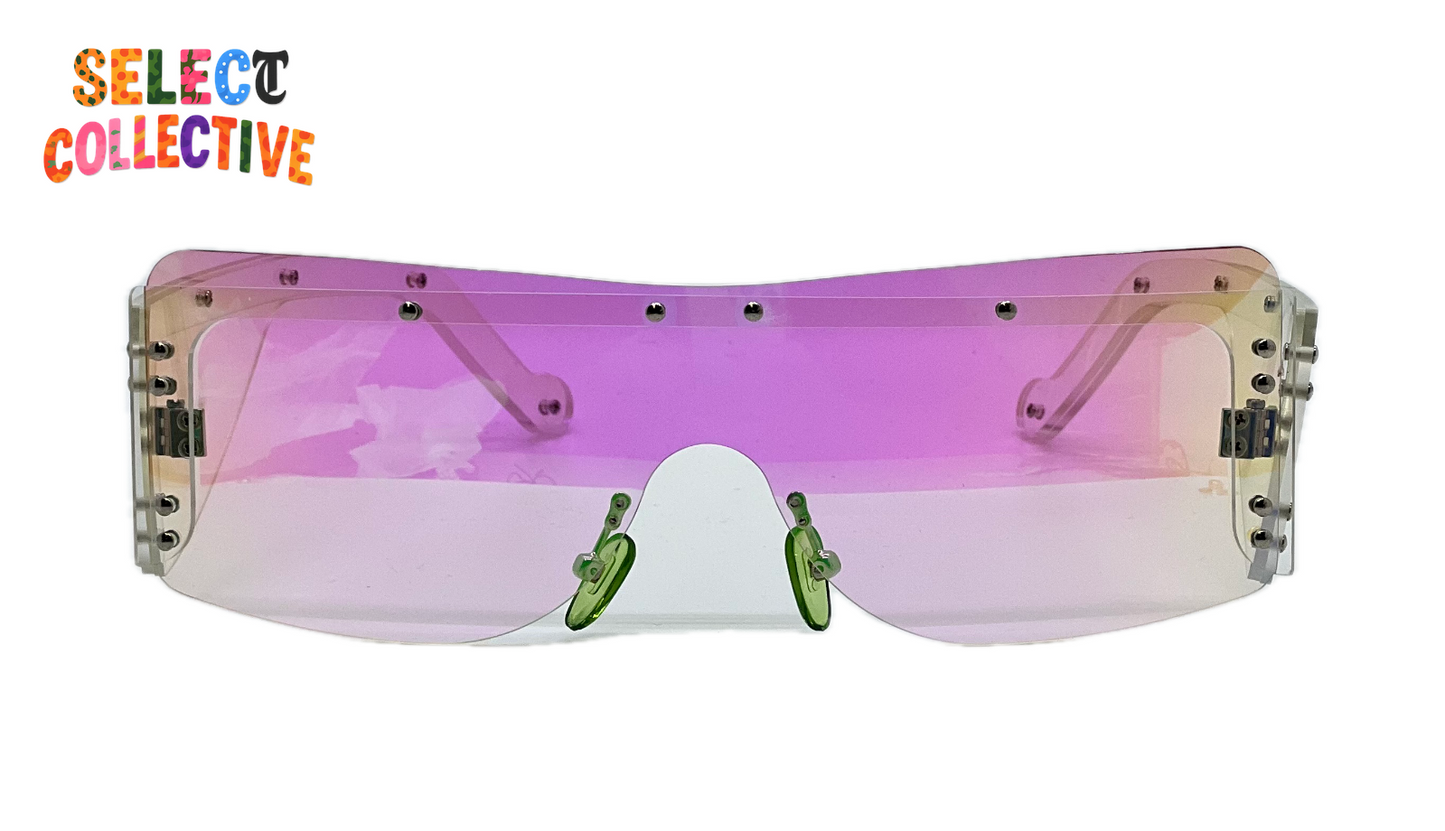 Women’s Designer Square Sunglasses 🖤🕶️ | Luxury Fashion Metal Rivet Shades for Chic Outdoor Style