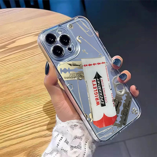 ⚡🖤 Edgy Grunge Punk iPhone Case| Resin Metal with Gum + Safety Pins Punk Rock Alt Aesthetic 🕷️