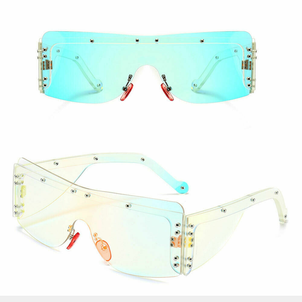 Women’s Designer Square Sunglasses 🖤🕶️ | Luxury Fashion Metal Rivet Shades for Chic Outdoor Style