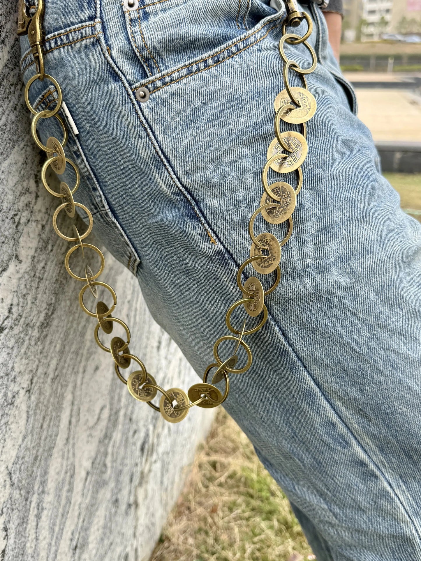 🎱🔥 Big Billiards Energy – Handmade Punk Trouser Chain 🖤🔗
