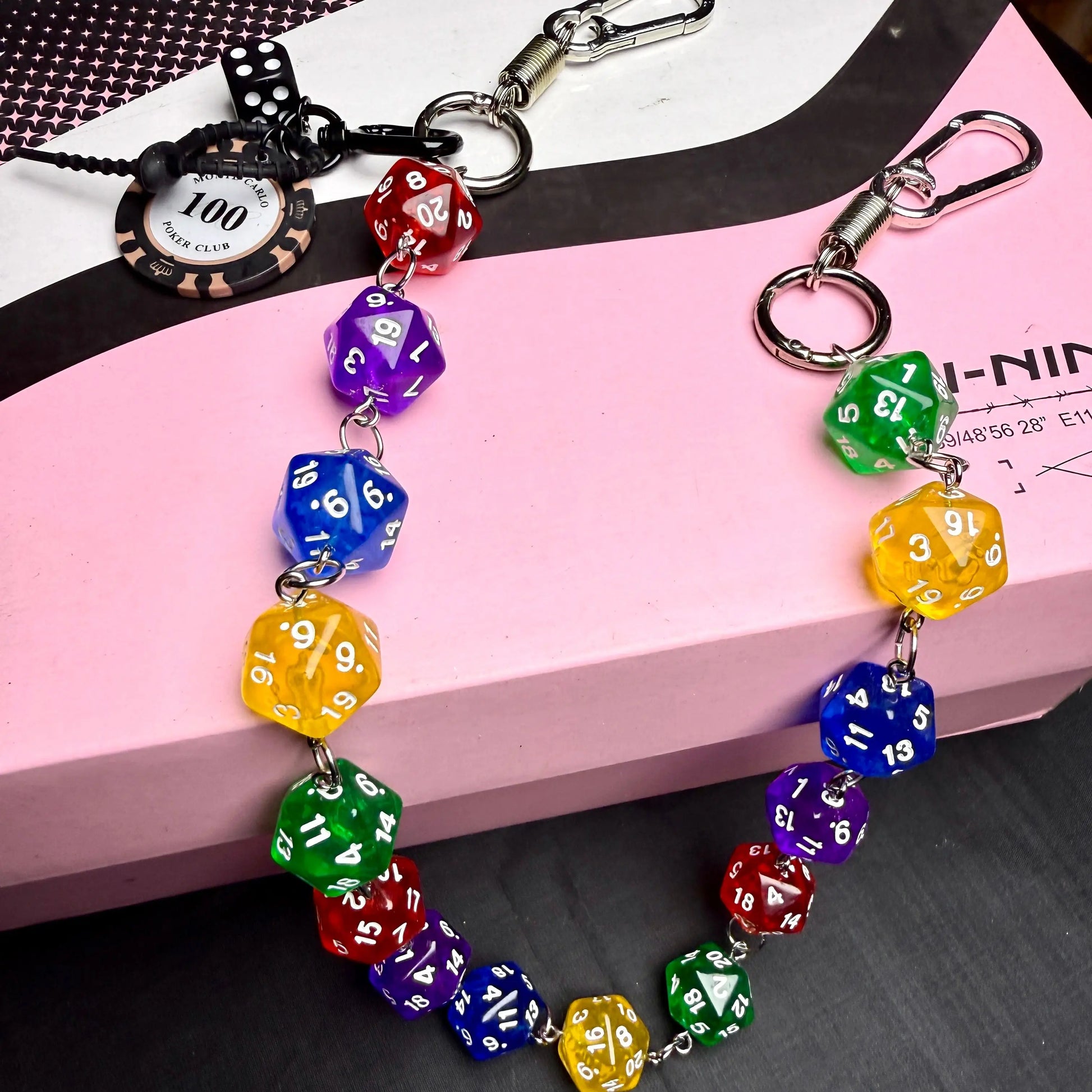 🎱🔥 Big Billiards Energy – Handmade Punk Trouser Chain 🖤🔗