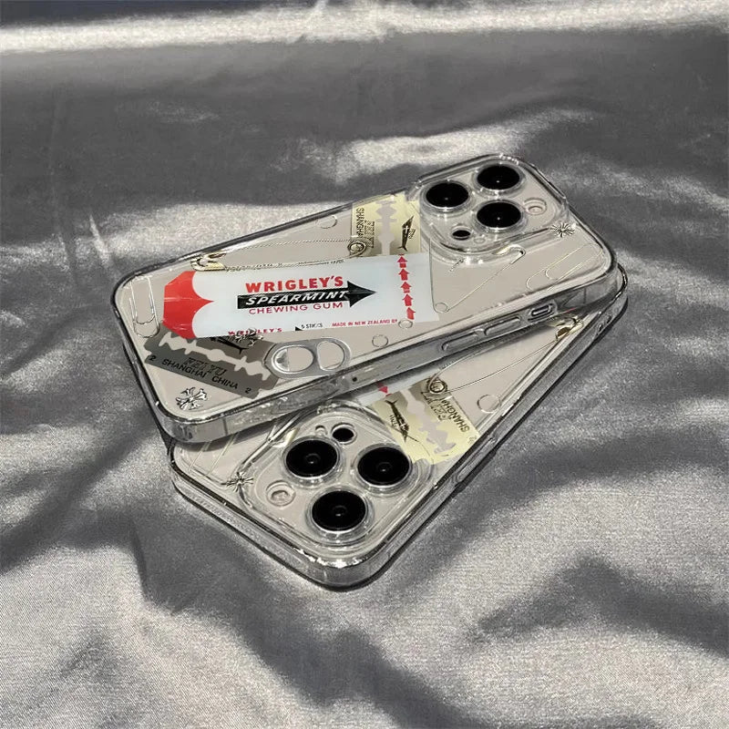 ⚡🖤 Edgy Grunge Punk iPhone Case| Resin Metal with Gum + Safety Pins Punk Rock Alt Aesthetic 🕷️