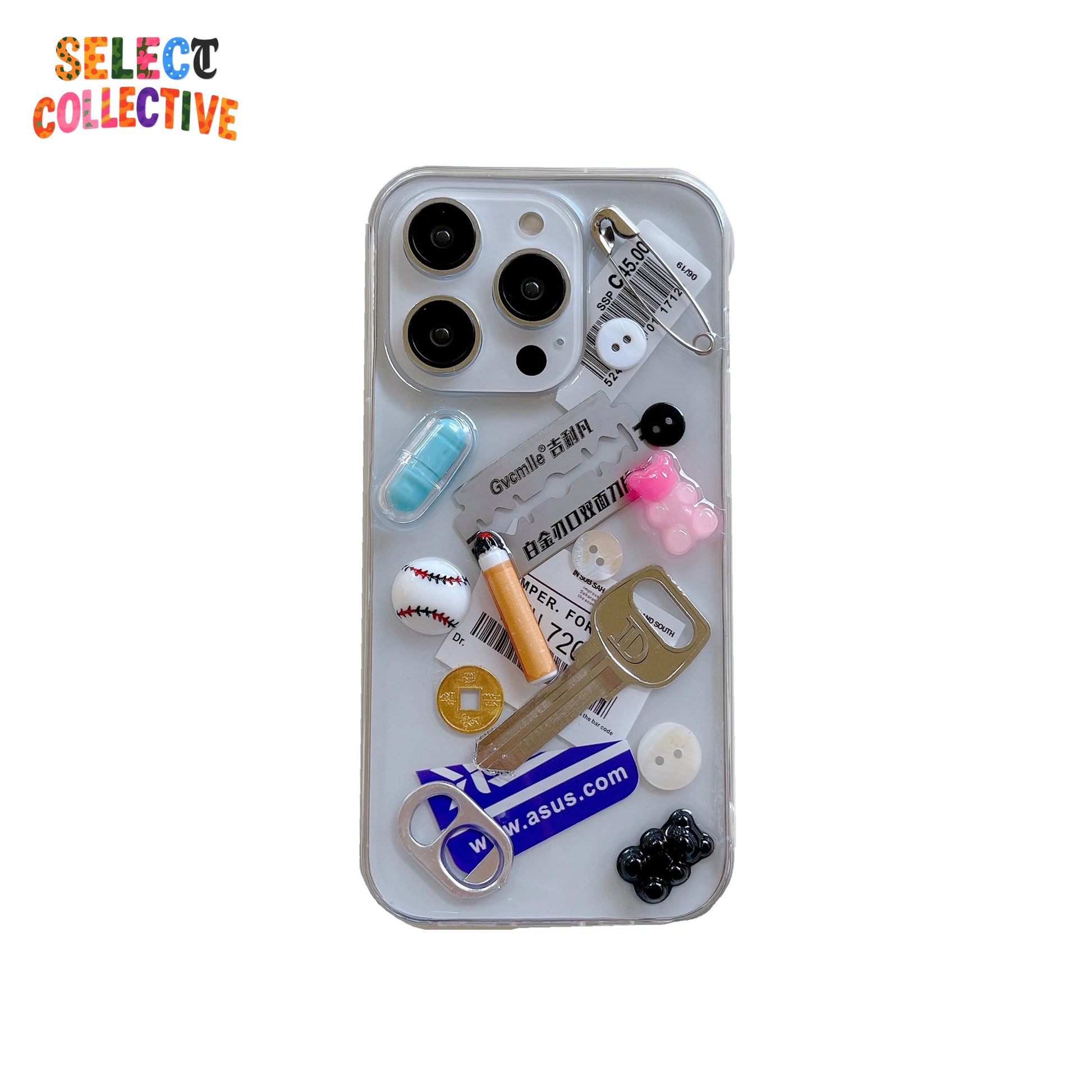 Chaotic 3D Smoke & Blade Phone Case 🔥📱 | Junk-Core Party Cover for iPhone