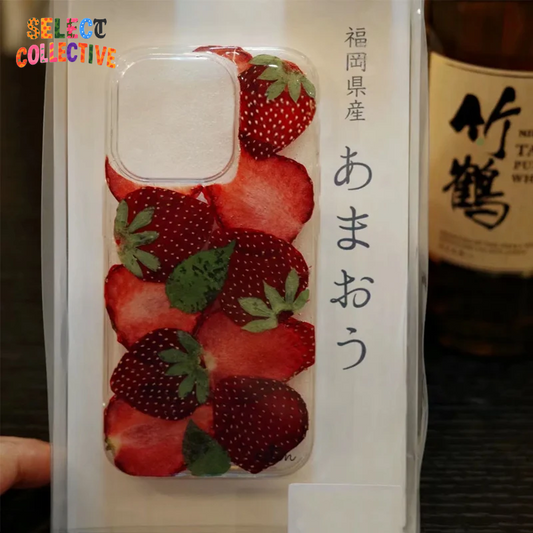 🍓💎📱 Sweet Strawberry Glow Phone Case✧ Y2K Girlie CORE ✧ 🌈🔥👛