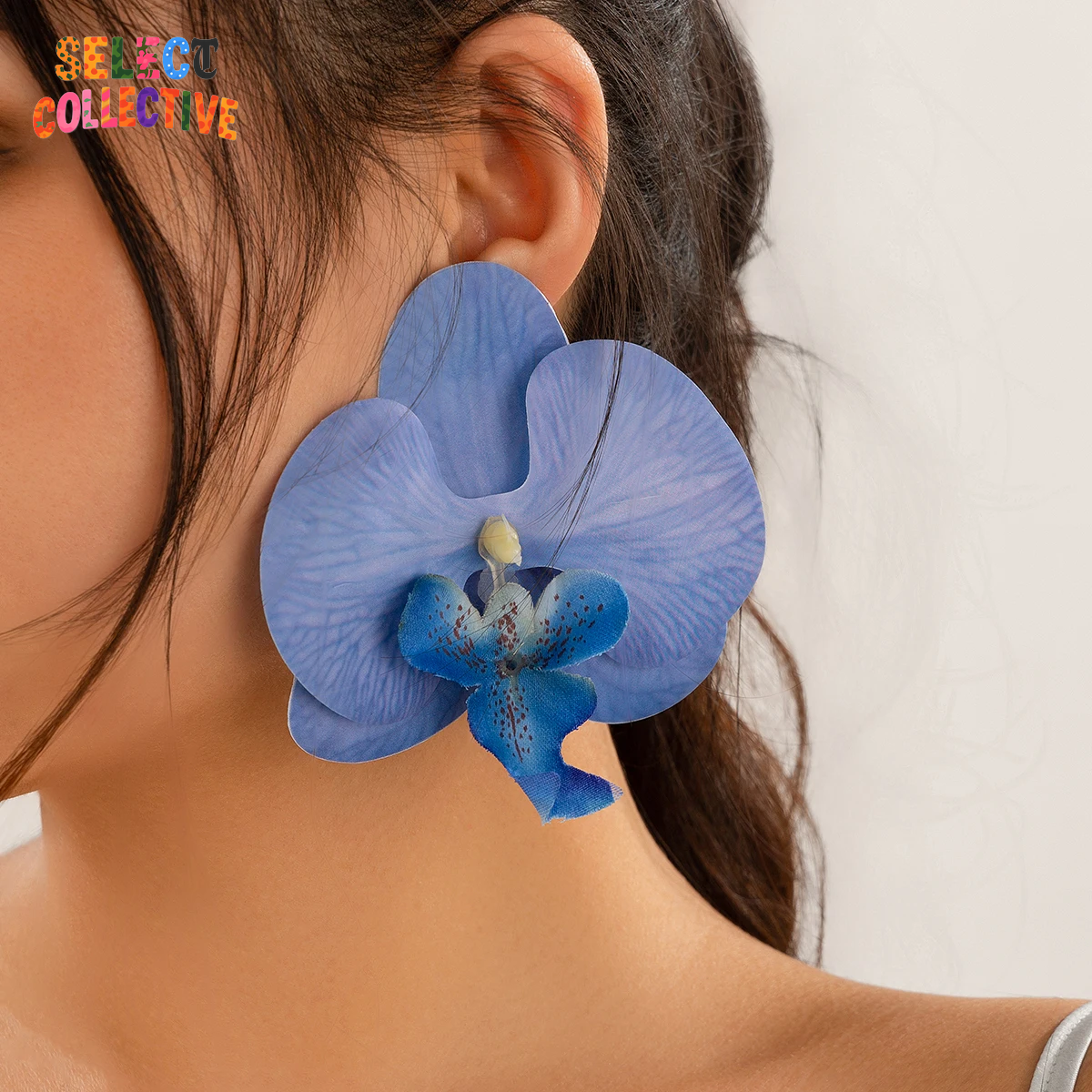🌸 Pink Orchid Earrings – Bold Statement Flower Pendant Jewelry for Women ✨💖