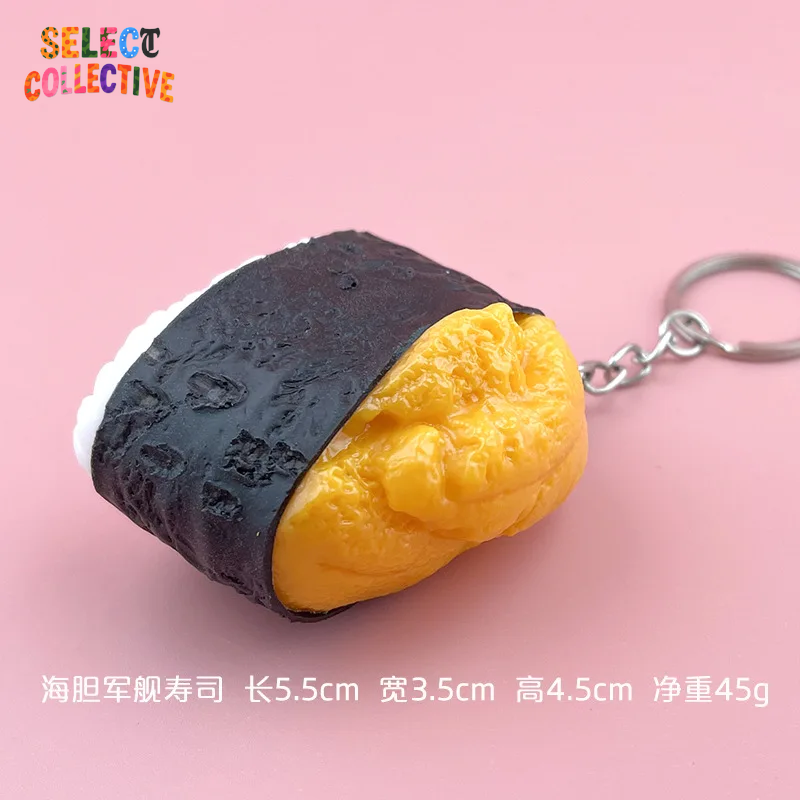 🍣🍙 Sushi Keychain ✧ Mini Japanese Food Charm — Salmon Nigiri & Onigiri Models 🎏 Y2K Bag/Car Pendant | Fun Gift”