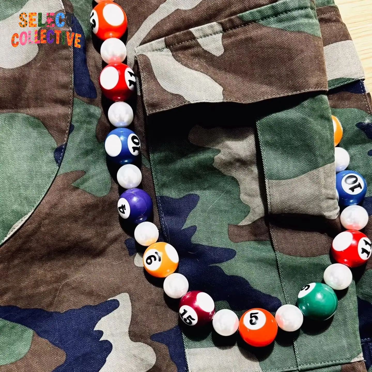 🎱🔥 Big Billiards Energy – Handmade Punk Trouser Chain 🖤🔗