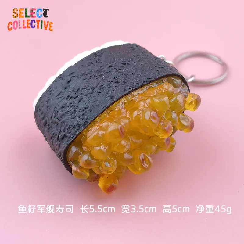 🍣🍙 Sushi Keychain ✧ Mini Japanese Food Charm — Salmon Nigiri & Onigiri Models 🎏 Y2K Bag/Car Pendant | Fun Gift”