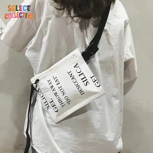 ⚠️✨ “DO NOT EAT” Crossbody – Viral Silica Packet Purse 💊📦