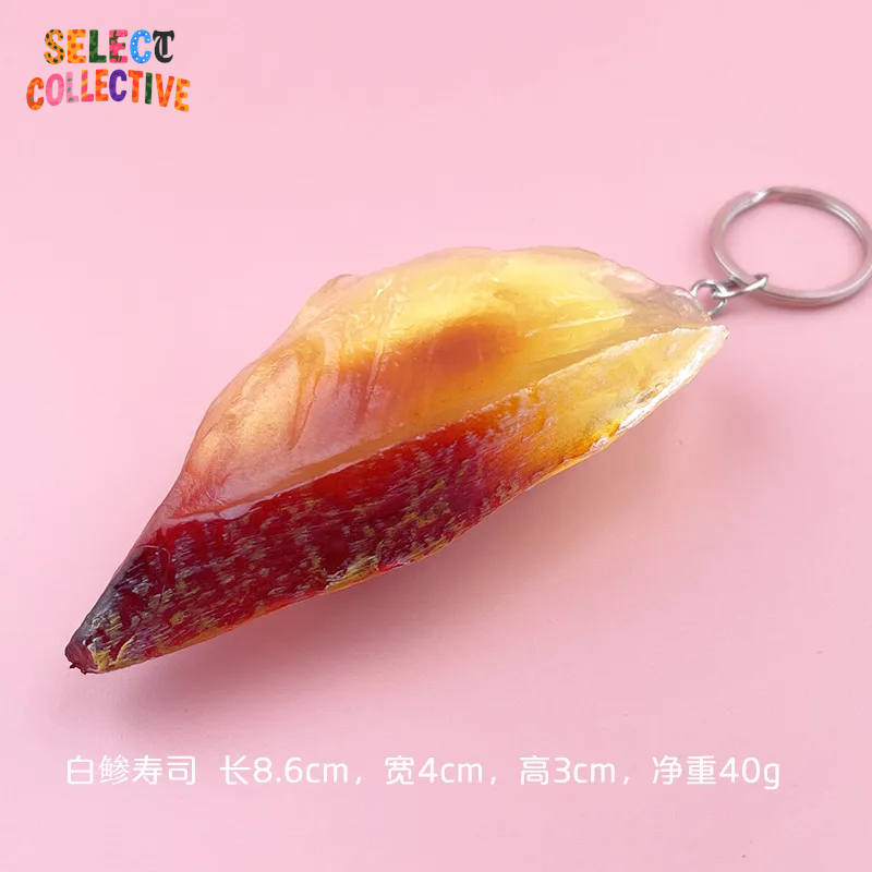 🍣🍙 Sushi Keychain ✧ Mini Japanese Food Charm — Salmon Nigiri & Onigiri Models 🎏 Y2K Bag/Car Pendant | Fun Gift”