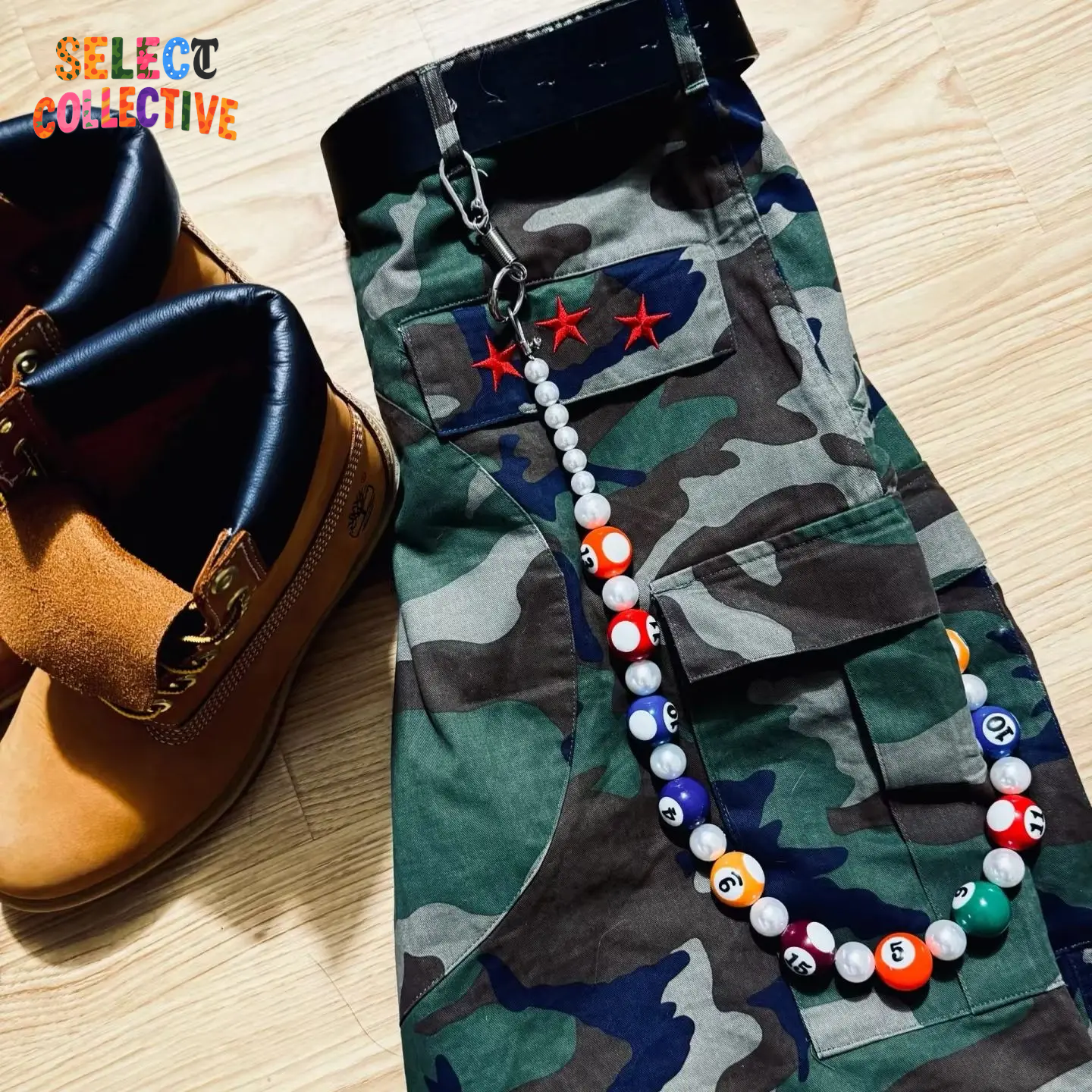 🎱🔥 Big Billiards Energy – Handmade Punk Trouser Chain 🖤🔗