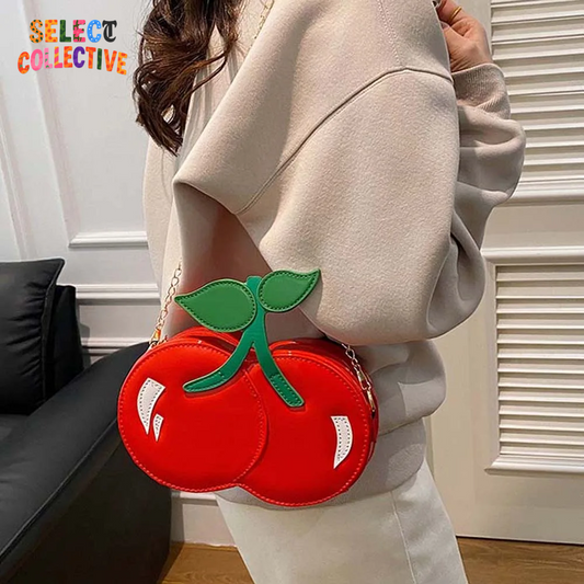 🍒✨ Big Cherry Energy – Waterproof Fruit Crossbody Bag 🔥👜
