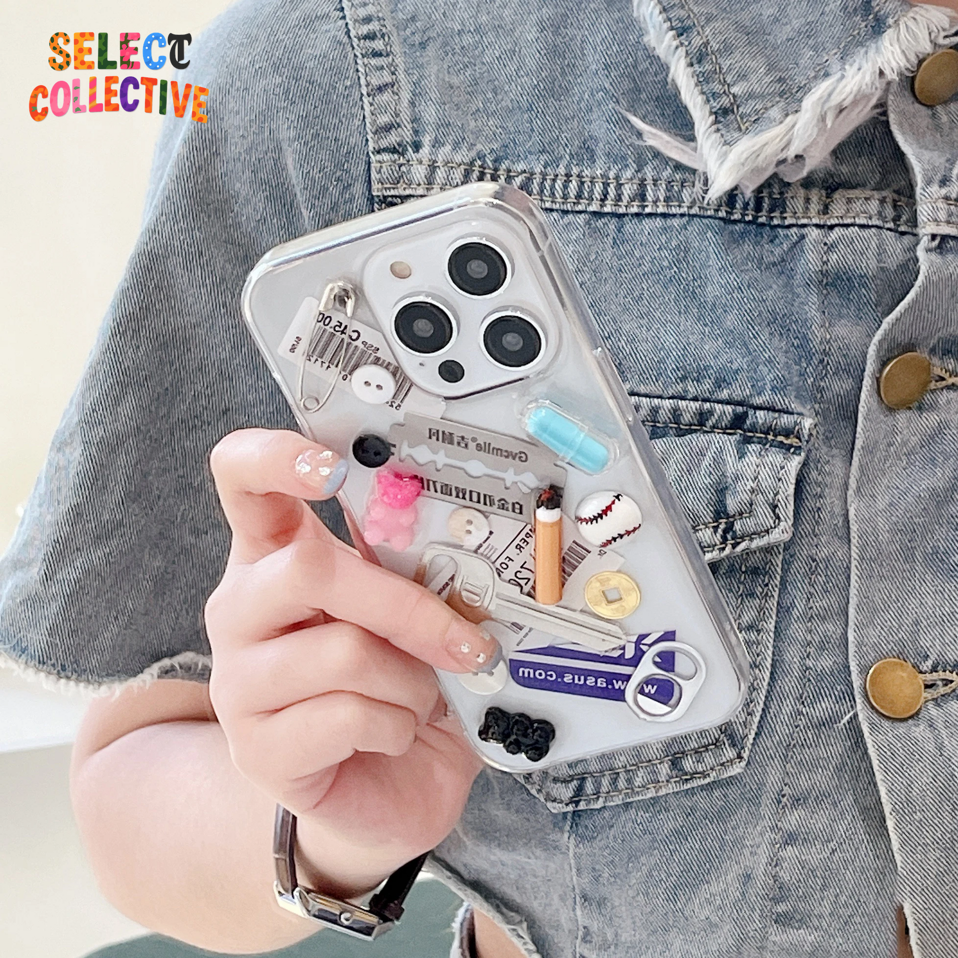 Chaotic 3D Smoke & Blade Phone Case 🔥📱 | Junk-Core Party Cover for iPhone