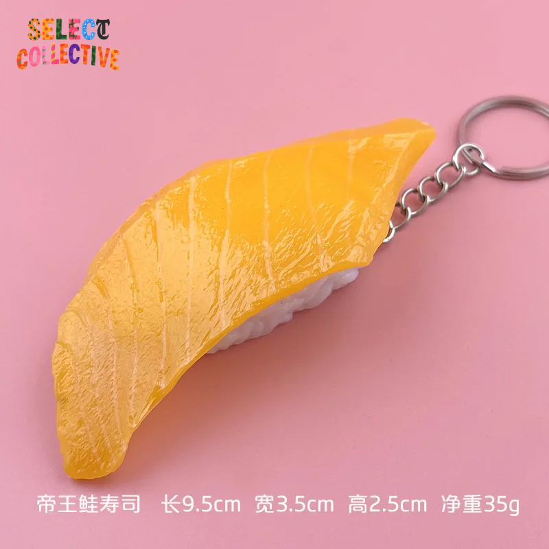 🍣🍙 Sushi Keychain ✧ Mini Japanese Food Charm — Salmon Nigiri & Onigiri Models 🎏 Y2K Bag/Car Pendant | Fun Gift”