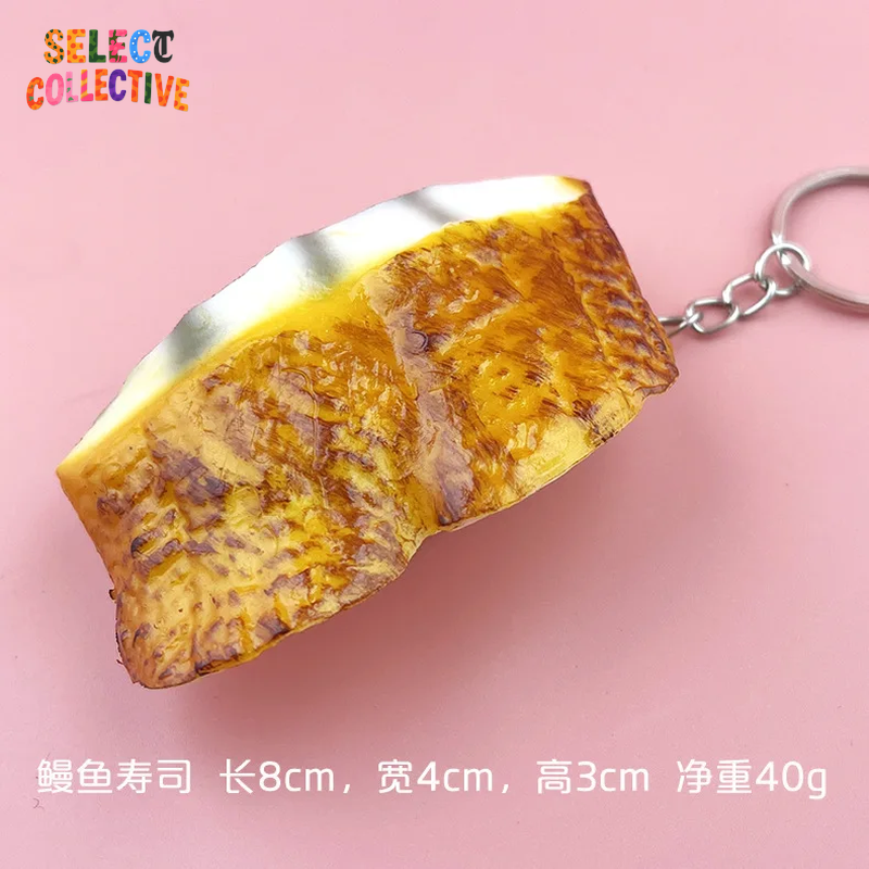 🍣🍙 Sushi Keychain ✧ Mini Japanese Food Charm — Salmon Nigiri & Onigiri Models 🎏 Y2K Bag/Car Pendant | Fun Gift”