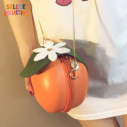 🍊✨ Juicy Orange Crossbody – Citrus Chic Shoulder Bag 🍹🧡