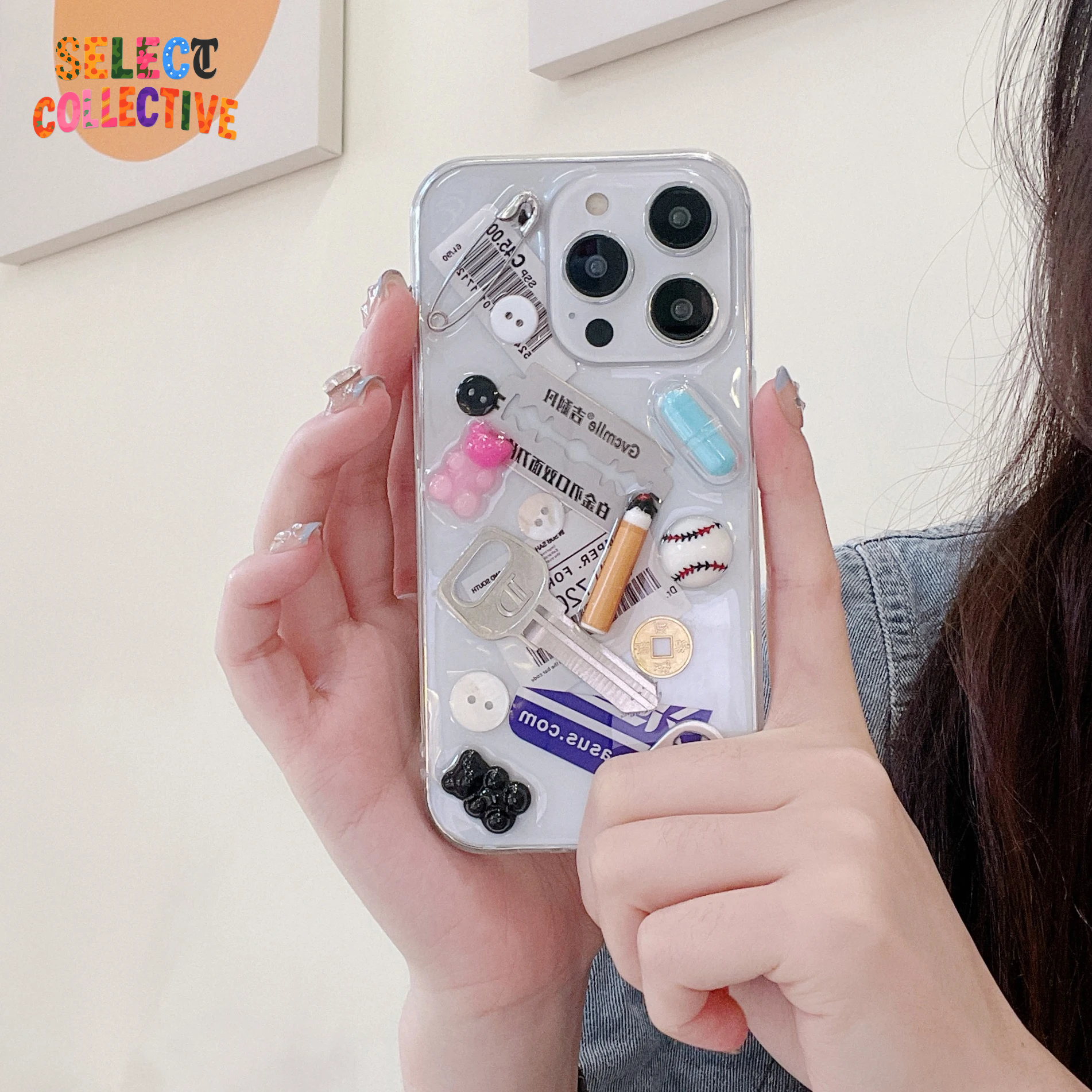 Chaotic 3D Smoke & Blade Phone Case 🔥📱 | Junk-Core Party Cover for iPhone