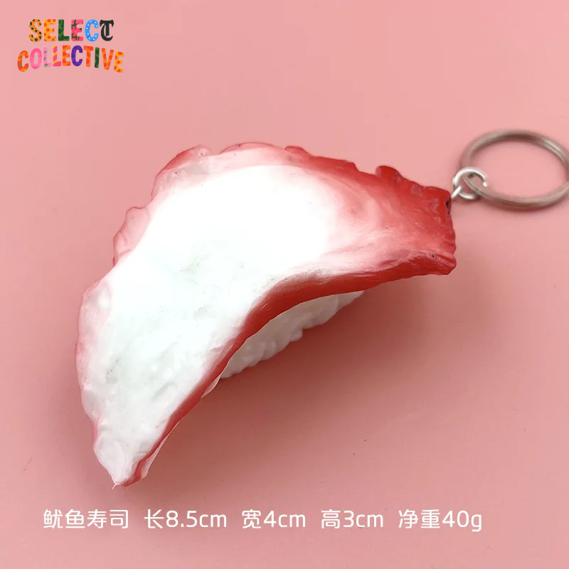 🍣🍙 Sushi Keychain ✧ Mini Japanese Food Charm — Salmon Nigiri & Onigiri Models 🎏 Y2K Bag/Car Pendant | Fun Gift”