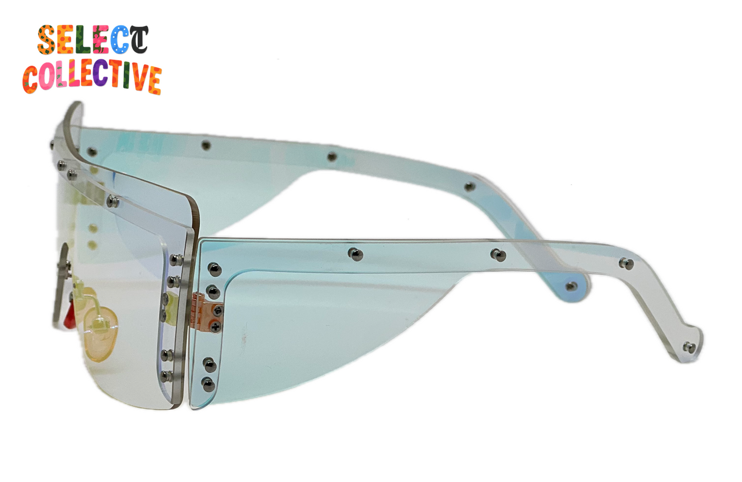 Women’s Designer Square Sunglasses 🖤🕶️ | Luxury Fashion Metal Rivet Shades for Chic Outdoor Style