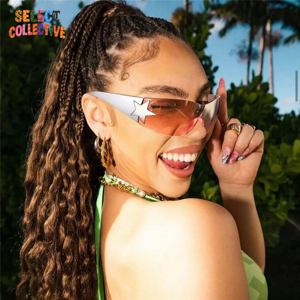 Punk One-Piece Y2K Sunglasses 🕶️✨ | Luxury Brand Goggle Shades | UV400 Five-Star Sports Eyewear